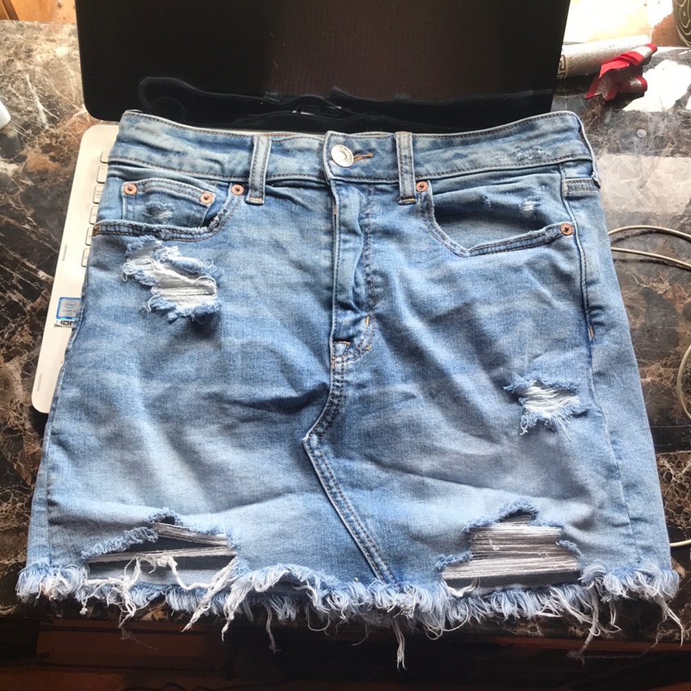 American Eagle Jean Mini Skirt